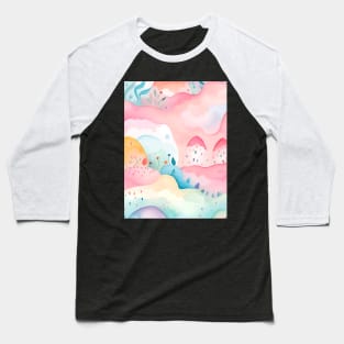 pink clouds Baseball T-Shirt